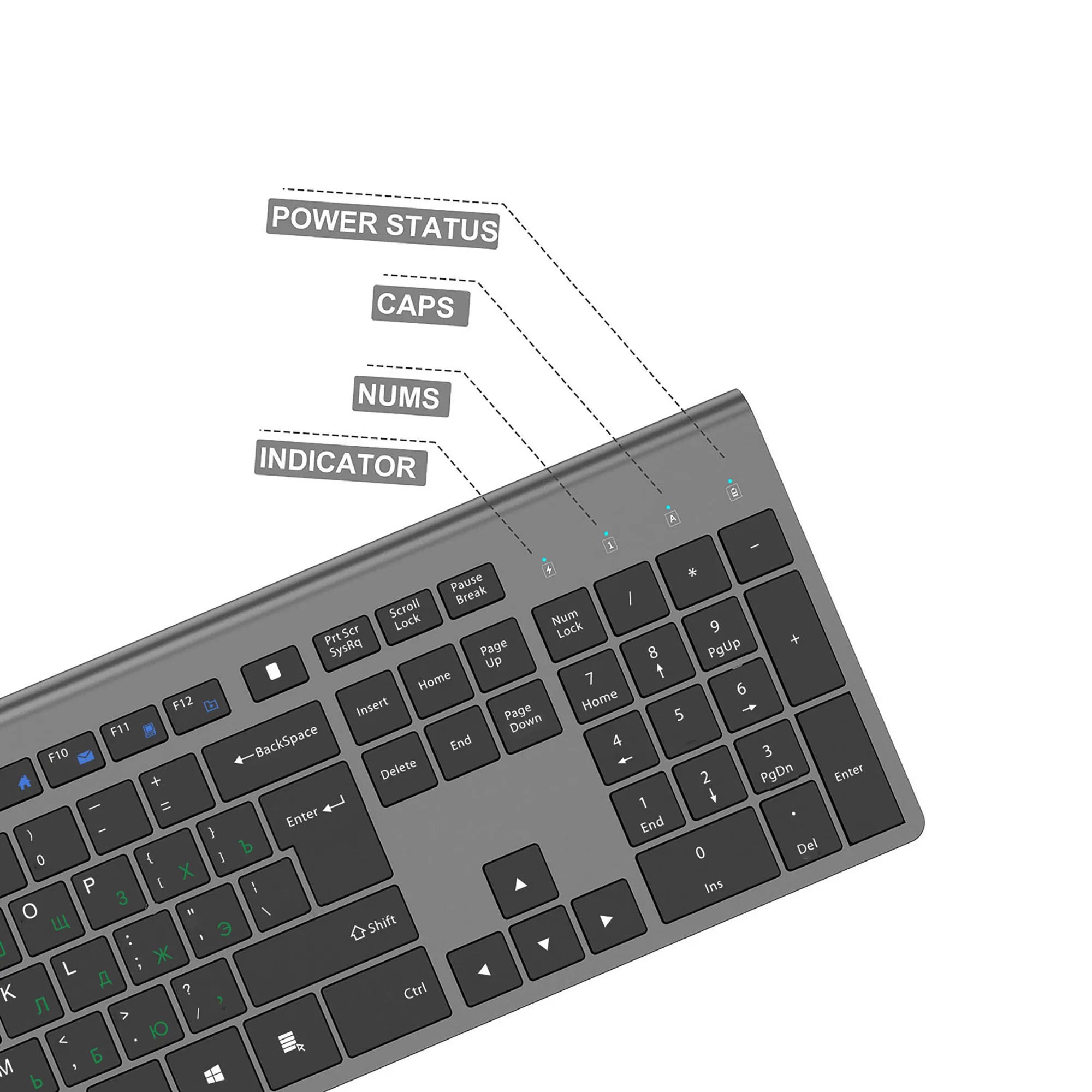 Wireless keyboard mouse