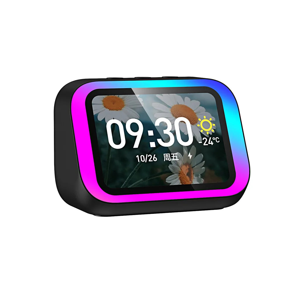Smart Speaker Alarm Clock Portable BT Speaker