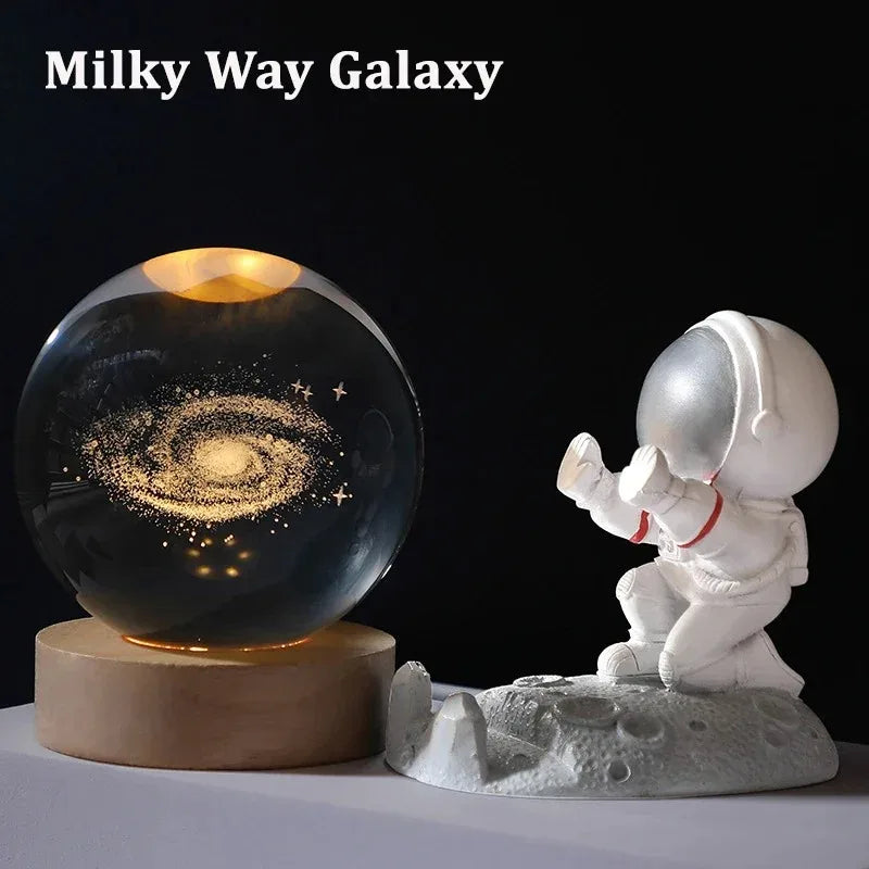 LumaSphere™ 3D Galaxy Crystal Ball Lamp