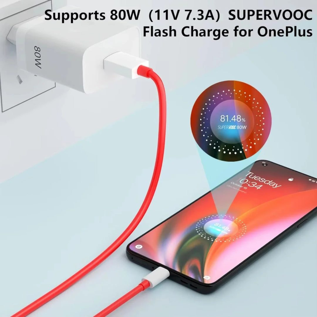 80/100W Type C USB SUPERVOOC 2.0