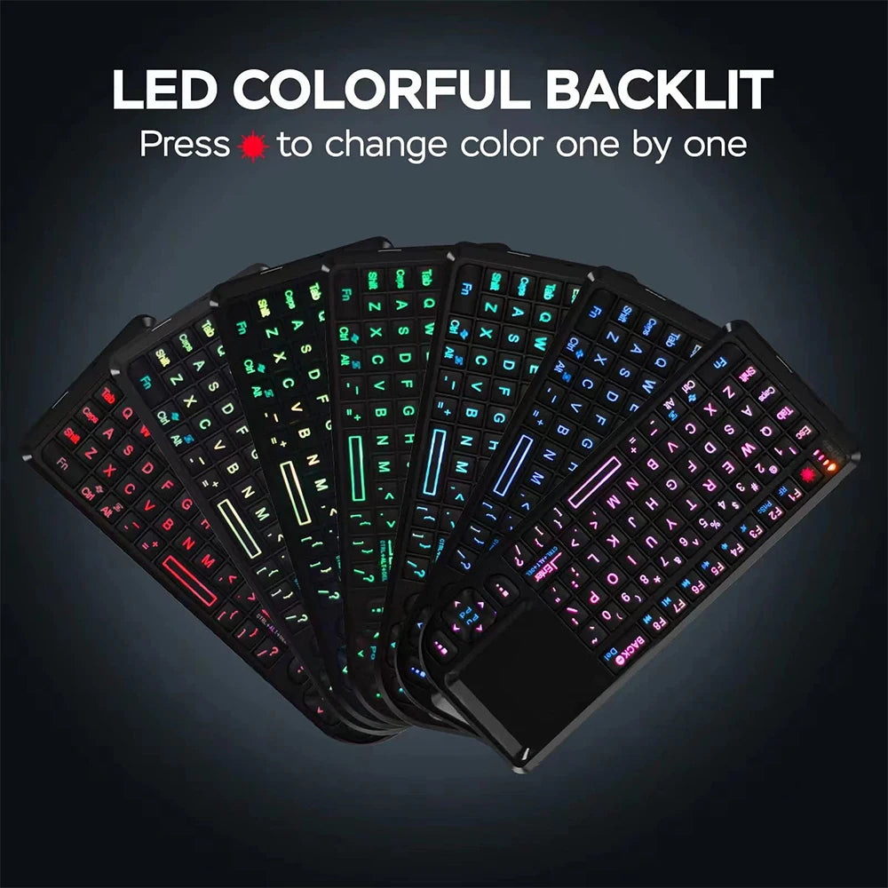2.4G Wireless Keyboard With 7-color Backlight