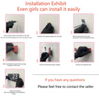 Custom Solar LED House Number Plate