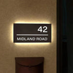 Solar LED House Number Sign