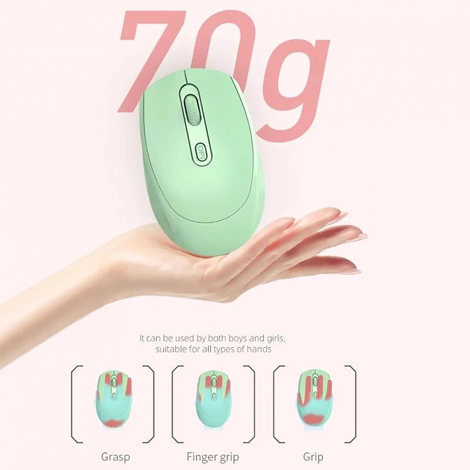 Wireless Ergonomics Rechargeable Mouse