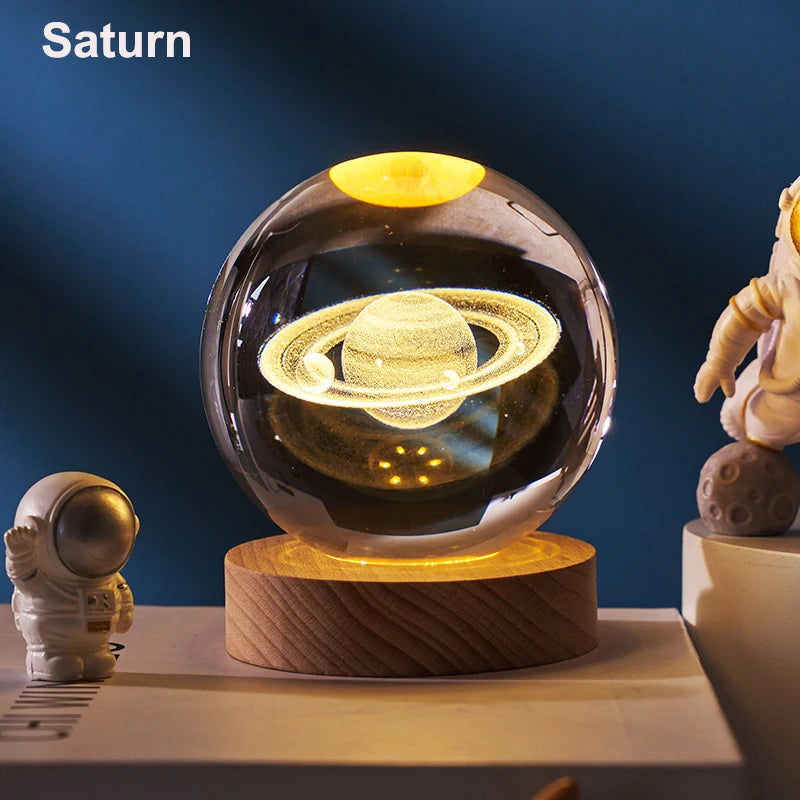 LumaSphere™ 3D Galaxy Crystal Ball Lamp