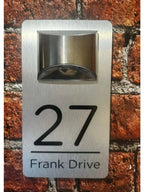 Custom Solar LED House Number Plate