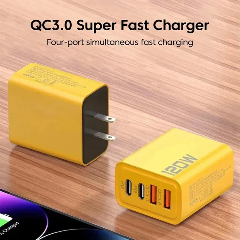 4 Port USB C PD Charger