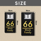 Custom Solar LED House Number Plate