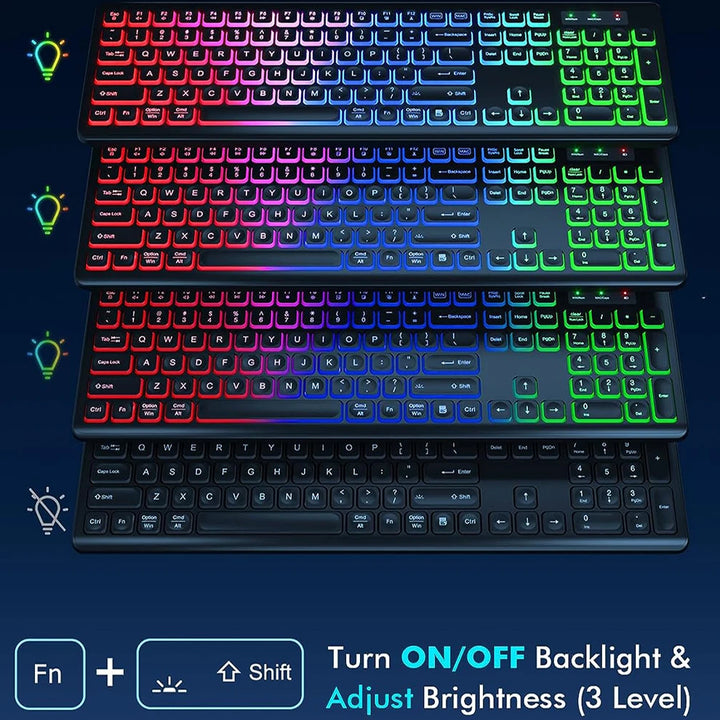 Wireless Keyboard and Mouse Combo