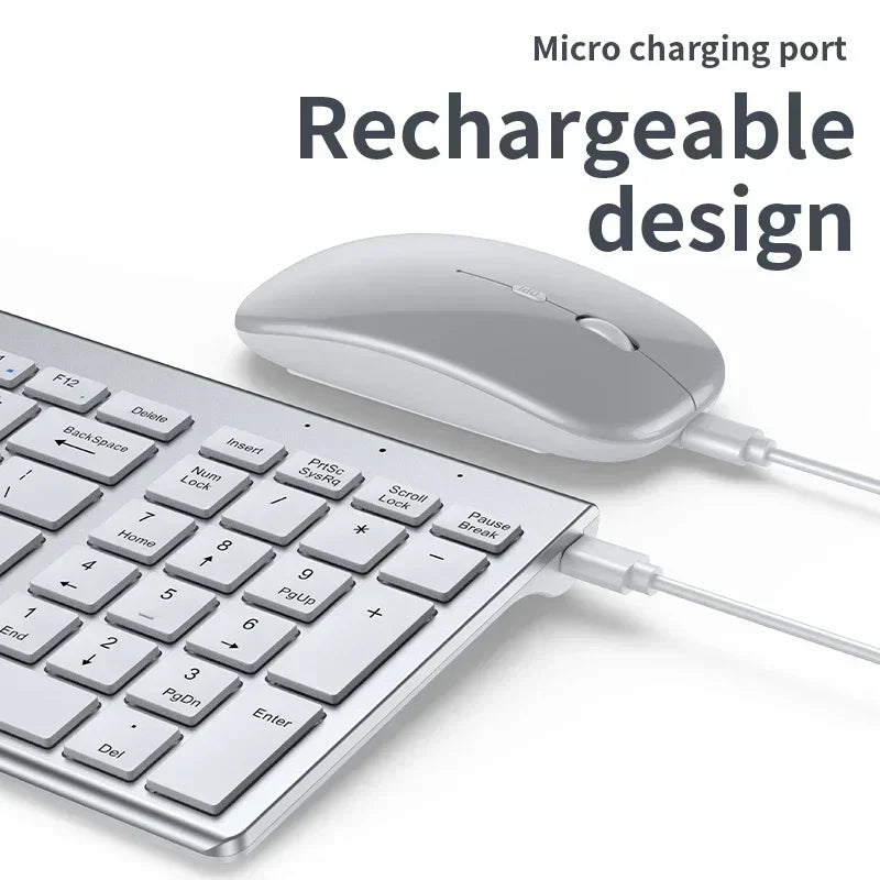 Wireless Keyboard Mouse Bluetooth 5.0