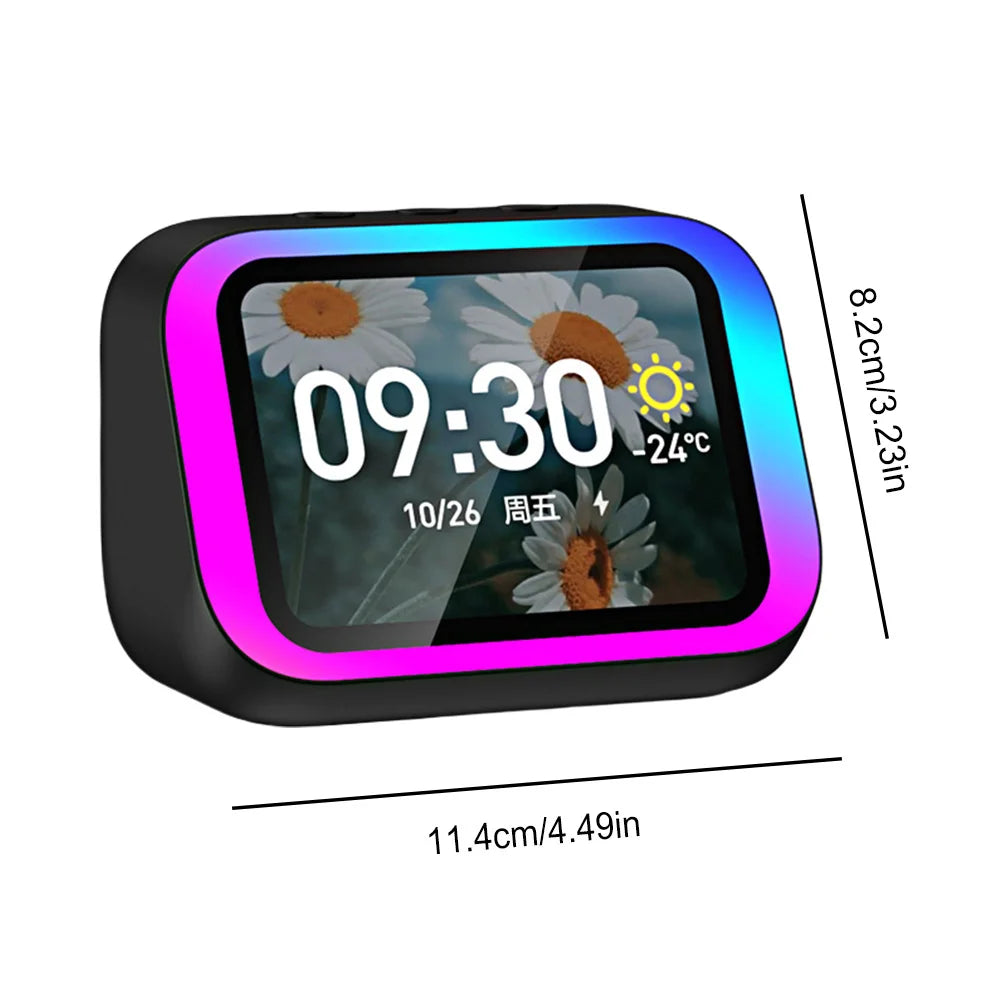 Smart Speaker Alarm Clock Portable BT Speaker